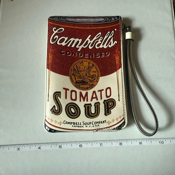 Coach Campbell's Soup Can Clutch in Red and White - Picture 2 of 5